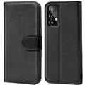 Handy Hülle für Samsung Galaxy A72 Wallet Schutz Tasche PU Leder Schwarz