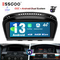 Android 13 4+64GB CarPlay Autoradio GPS Cam Für BMW 5er 3er CCC E60 E61 E90 E91