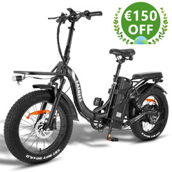 E Bike 20 Zoll Elektrofahrrad 750W E Mountainbike Fatbike Trekking eBike 45km/h