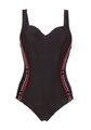 Sunflair Bügel Badeanzug Gr.34,36,38 Cup-C Schwarz Rot Damen Schwimmanzug