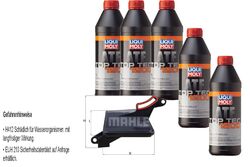 LIQUI MOLY Top Tec ATF 1200 5L MAHLE Getriebeölfilter für Opel Vectra C Volvo