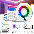 LED COB Streifen Stripe RGB Dimmbar 5m keine Lichtpunkte WIFI APP Controller 24V