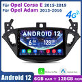 8 Kern 6+128G AutoradiO Carplay GPS Navi WIFI 4G DAB Für Opel Corsa E 2015-2019