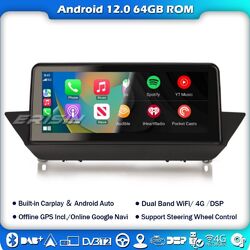 8 Kern Android 12 Autoradio GPS IPS DAB+CarPlay BT 5.0 Navi SWC Wifi BMW X1 E84