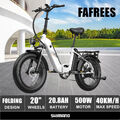 20 Zoll Elektrofahrrad Herren/Damen E-Bike 500W 20Ah Pedelec Fat Citybike 40km/h