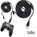 2x Playstation 4 Controller Ladekabel PS4 Micro USB Dualshock Kabel 1,5m lang