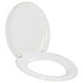 Toilettensitz mit Absenkautomatik und Quick-Release-Design Weiß