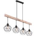 GLOBO 15416-4 PENDELLEUCHTE HOLZ ESSZIMMER LAMPE VINTAGE PENDELLAMPE 67974854