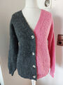 Pullover Strickjacke Scirock Gr. 44 46 pink grau