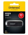 Intenso Speed Line 64 GB USB Stick 3.2 schwarz