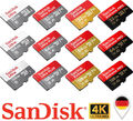 Sandisk micro SD Speicherkarte 128GB 256GB 512GB 1TB 2TB Ultra / Extreme / Pro