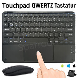 DE Bluetooth Tastatur Keyboard Maus für Samsung Galaxy Tab S9 S8 S7 S6 A7 A8 A9