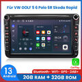 Für VW GOLF 5 6 Passat Touran Tiguan Android 13 Apple Carplay Autoradio GPS Navi