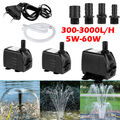 Wasserpumpe Aquarium Klein Tauchpumpe Leises Aquariumpump Springbrunnen Pumpe DE