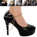 Fusskette Statement High Heels Schuh Fuß Fuss Kette Strass Fusskettchen SEXY NEU