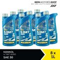 Mannol 4-Takt Agro SAE 30 Rasenmäheröl API SL JASO MA 8x1 Liter = 8 Liter