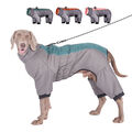 Hundeoverall Hundemantel Reflektierend Wasserdicht Hundejacke mit Hundegeschirr