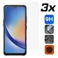 3x Panzerfolie aus Echtglas / Display Schutzglas für Samsung Galaxy Xcover 7