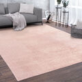 Teppich Kurzflor Für Wohnzimmer, Super Soft, Weich, Waschbar, In Rosa