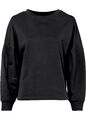 Neu Volume Sweatshirt  Gr 40/42 Schwarz Damen Sweat-shirt Langarm Hoodie