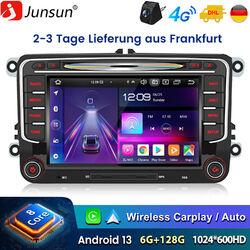 6+128G Android 13.0 DVD Autoradio GPS Navi Für VW Passat Golf 5/6 Polo Sharan T5