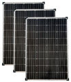 3 Stück Solarmodul 100 Watt Mono Solarpanel  Solarzelle 100 Watt 12V NEU 92053