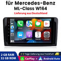 Carplay 9'' Autoradio Für Mercedes Benz ML Class W164 USB DAB GPS NAVI Bluetooth