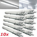 10x 120cm LED Feuchtraumleuchte Kellerleuchte Wannenleuchte Badlampe Deckenleuch