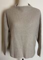 Henry Christ Damen Strick Pullover Langarm Beige Gr. S