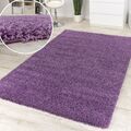 Shaggy Lila Hochflor Langflor Teppich Hochflor Teppich Ausverkauf Hammer Preis