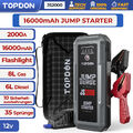 Topdon JS2000 Auto KFZ Starthilfe Jump Starter 2000A Ladegerät Booster Powerbank