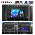 DAB+ 7" Autoradio 32G Android13 Carplay GPS Navi RDS KAM Für Audi A4 8E S4 B6 B7