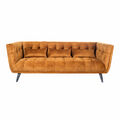 Vintage Clubsofa Woodbrook 3-Sitzer Sofa velvet-brown samt