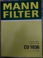 MANN Pollenfilter CU 1936 für Nissan