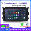 Autoradio Für Mercedes-Benz Smart fortwo 2005-2010 Android 13 GPS NAVI DAB 2+32G