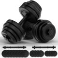 Physionics® Kurzhantel Set 20kg 30kg 40kg Hantelscheiben Krafttraining Hantelset