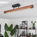 Decken Leuchte modern Flur Beleuchtung Holz/schwarz LED Wohn Schlaf Zimmer Lampe