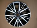 1x Alufelge 16 Zoll 6.5" 5x112 46ET Glanz Schwarz 5G0601025 VW Golf Vii