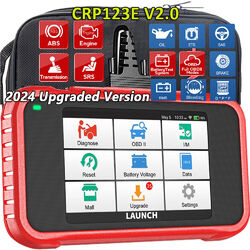 Launch CRP123E V2.0 Profi Auto Diagnosegerät KFZ OBD2 Scanner Fehlerauslesegerät🔔2024 neue Version 🔔Free Update 🔔5-Zoll-Touchscreen