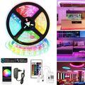 5m RGB 5050 SMD LED Stripe Streifen Lichtband WiFi Alexa APP Controller Trafo DE