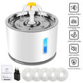 2.4L Trinkbrunnen Haustier Automatisch Wasserspender für Katzen Hunde mit Filter
