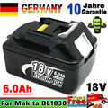 18V 6AH Für Makita 18Volt Original Ersatzakku BL1860B LXT Li-ion BL1850 BL1830