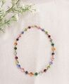 Designer Collier / Kette, AIROLDI, 925 Sterling, vergoldet, Zirkonia Multicolor,