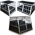 Hundebox S, M, L, XL Hunde Transportbox fürs Auto Alu Reisebox Hundetransportbox