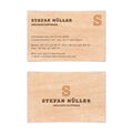 Visitenkarten individuell Business Karten 300g/qm 85 x 55 mm - Holzoptik