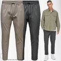 Herren ONLY & SONS Stoffhose Relaxed Chino Pants mit Tunnelzug ONSLINUS