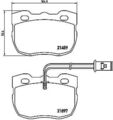 BREMBO Bremsbelagsatz, Scheibenbremse P 44 004 für LAND ROVER