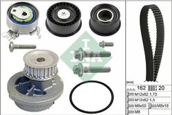 INA Wasserpumpe + Zahnriemensatz 530 0443 30 für OPEL