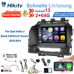 64GB Android 13 Autoradio Carplay Für Opel Astra J GTC 2010-2014 GPS Navi DSP BT