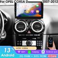 9"Android 13 Autoradio Stereo CarPlay GPS Navi Für Opel Corsa D 2007-2012 BT DAB